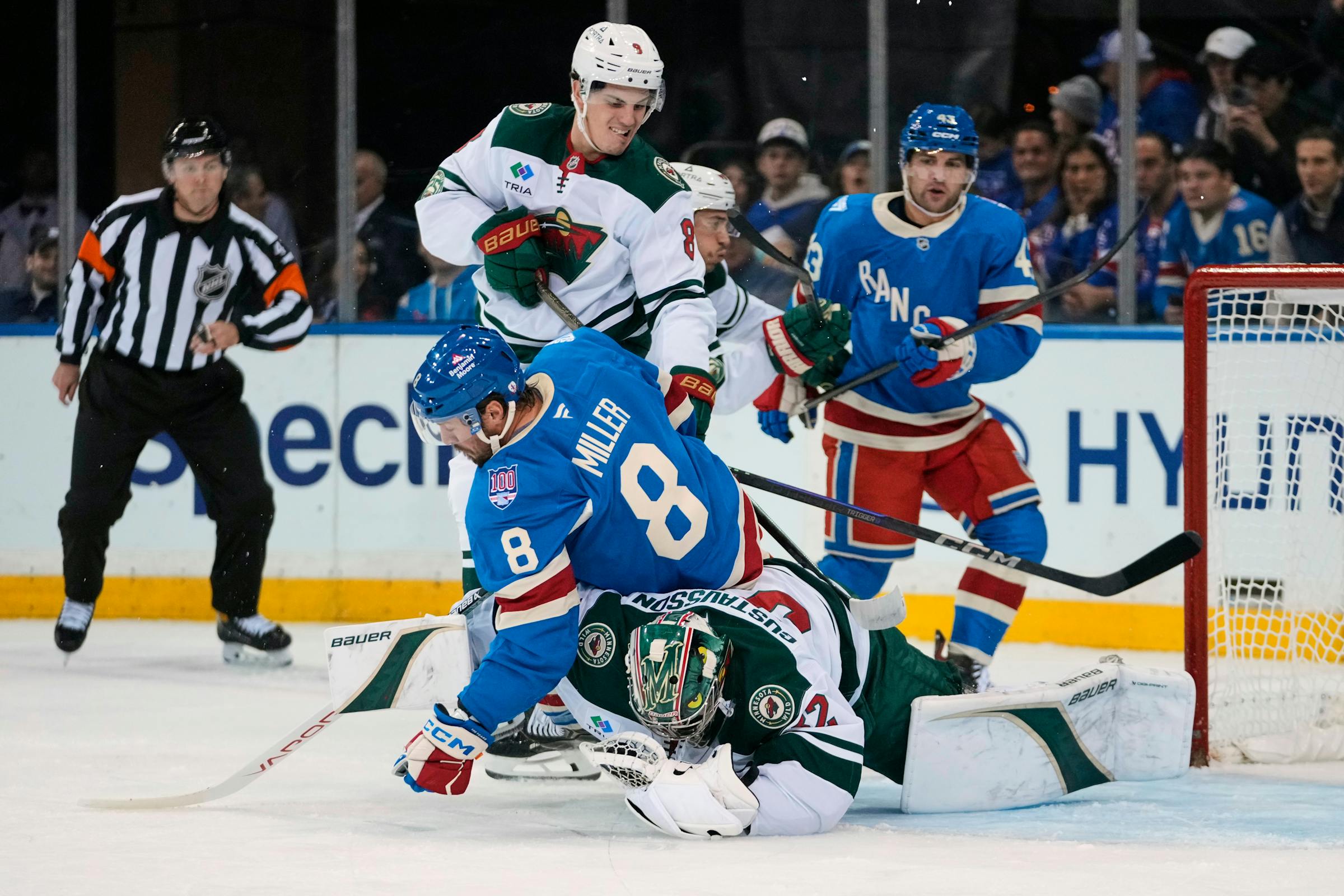 Danila Yurov snaps tie as Wild skate past Rangers Danila Yurov snaps tie as Wild skate past Rangers